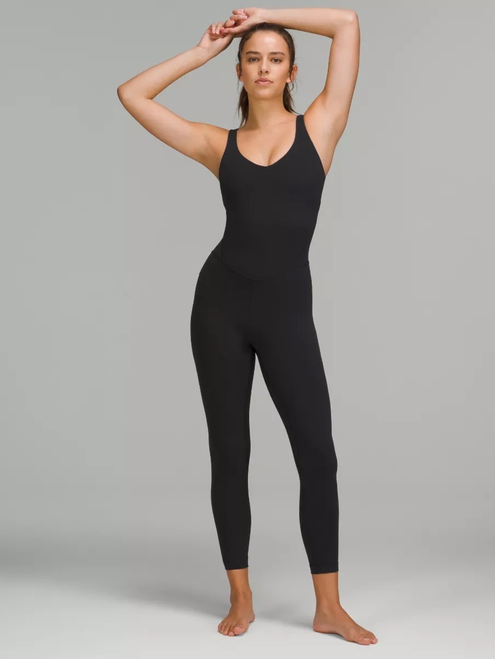 Lululemon Align Bodysuit Black Size 4 Nulu Full Length Yoga Jumpsuit Unitard